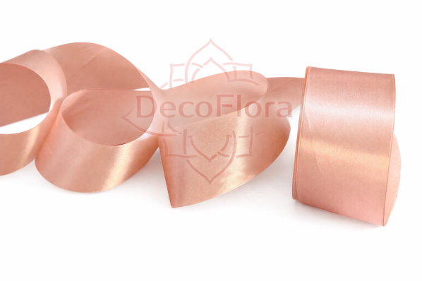 Лента атласная 5cm*25ярд - 146 - дымчато-розовая