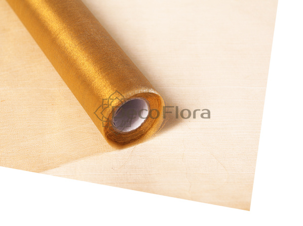 Органза-снег 70см*10у бежевая хамелеон