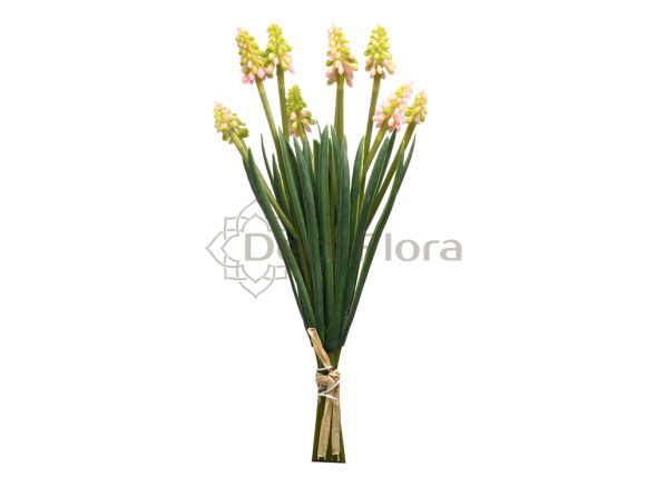 Гиацинт из 5-ти штук 28см светло-розовый