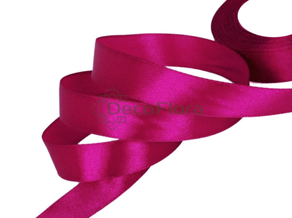 Лента атласная 4cm*20м - 1028 - глубокий розовый 