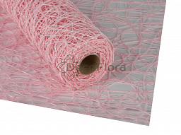 Сетка искусственная сизаль - бело-розовый 